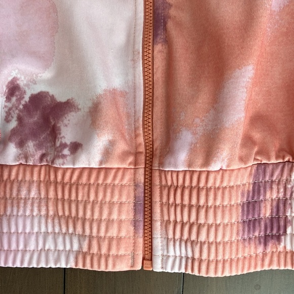 Adidas Girls 7-16 Tricot Printed Fashion Track Jacket in Wonder Clay - Picture 4 of 11